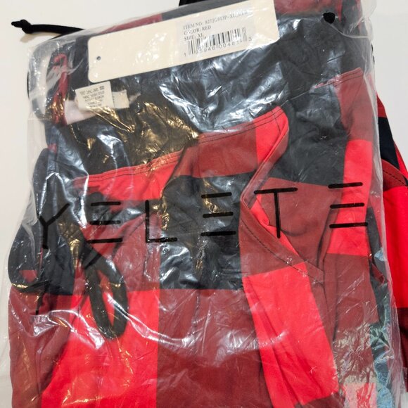 Red and Black Checkered Pajama Pants Size XL - Picture 5 of 5